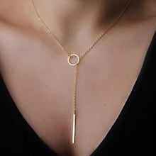 Load image into Gallery viewer, New Fashion Steampunk Dainty Circle Collier Jewelry Round Minimalist Chain Pendant Necklace For Women Jewelry Gift Cheap Collar