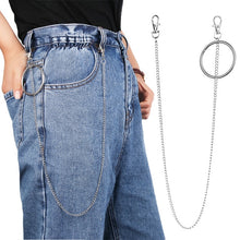 Load image into Gallery viewer, Long Metal Wallet Chain Leash Pant Jean Keychain Ring Clip Men&#39;s Hip Hop Jewelry