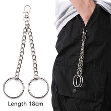 Load image into Gallery viewer, Long Metal Wallet Chain Leash Pant Jean Keychain Ring Clip Men&#39;s Hip Hop Jewelry